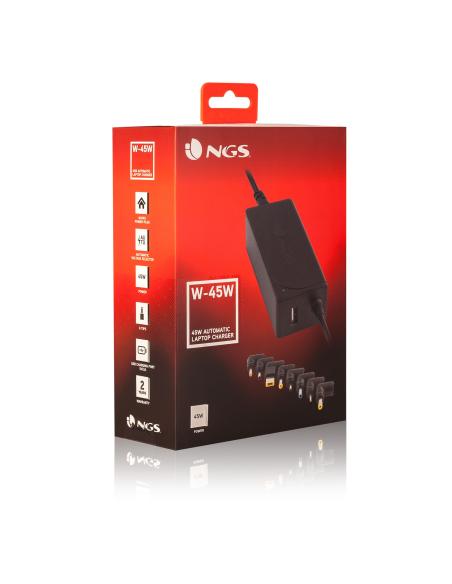 CARGADOR PORTATIL 45W NGS AUTOMATICO Y UNIVERSAL W-45W