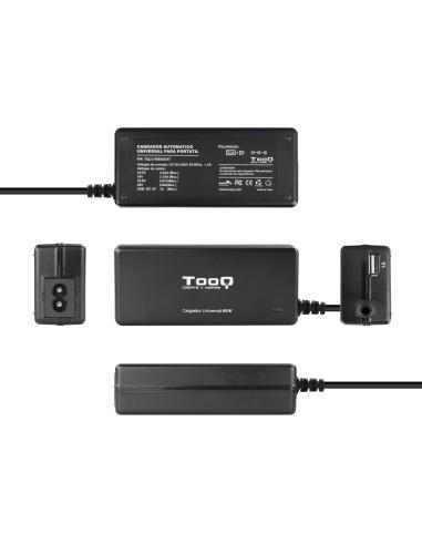 CARGADOR PORTATIL 65W TOOQ TQLC-65BS02AT UNI AUTO 1XUSB 8C