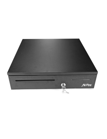 CAJON PORTAMONEDAS AVPOS U280 41CM AUTOMATICO BLACK 3YR GARANTIA AVP-CASH-U280