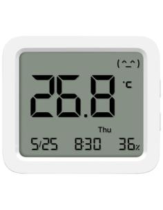 MONITOR XIAOMI MI TEMPERATURE AND HUMIDITY MONITOR 3 / MEDIDOR TEMPERATURA Y HUMEDAD / FECHA Y HORA / BLUETOOTH / BLANCO / BHR90