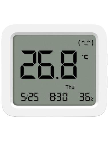 MONITOR XIAOMI MI TEMPERATURE AND HUMIDITY MONITOR 3 / MEDIDOR TEMPERATURA Y HUMEDAD / FECHA Y HORA / BLUETOOTH / BLANCO / BHR90