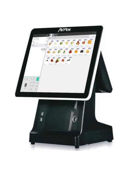 TPV AVPOS K6000 15 TACTIL I5 8GB SSD128GB IMPRE 2 MONIT 3YR AVP-K6000B-I5-8128P