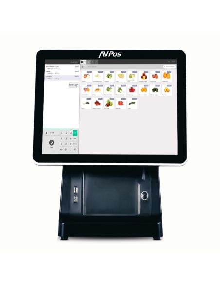 TPV AVPOS K6000 15 TACTIL I5 8GB SSD128GB IMPRE 2 MONIT 3YR AVP-K6000B-I5-8128P