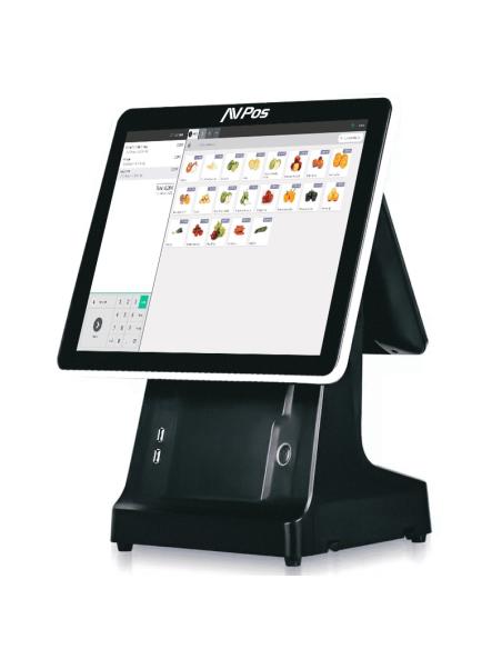 TPV AVPOS K6000 15 TACTIL I5 8GB SSD128GB IMPRE 2 MONIT 3YR AVP-K6000B-I5-8128P