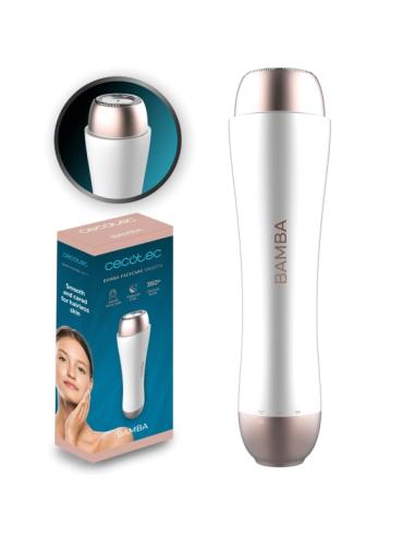 DEPILADORA FACIAL CECOTEC BAMBA FACECARE SMOOTH / INALAMBRICA / IPX5 / CUCHILLA ACERO INOXIDABLE / BLANCA / 04447
