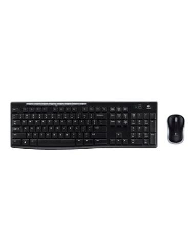 TECLADO + RATON LOGITECH DESKTOP MK270 INALAMBRICO BLACK / 920-004513