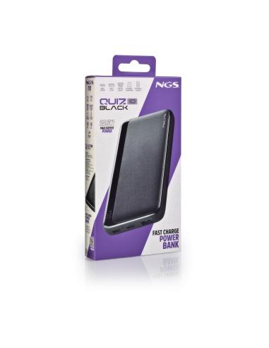 BATERIA EXTERNA PORTATIL RAPIDA NGS 22.5W PARA TABLETS SMARTPHONES QUIZ10