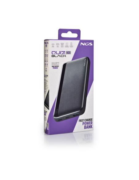 BATERIA EXTERNA PORTATIL RAPIDA NGS 22.5W PARA TABLETS SMARTPHONES QUIZ10