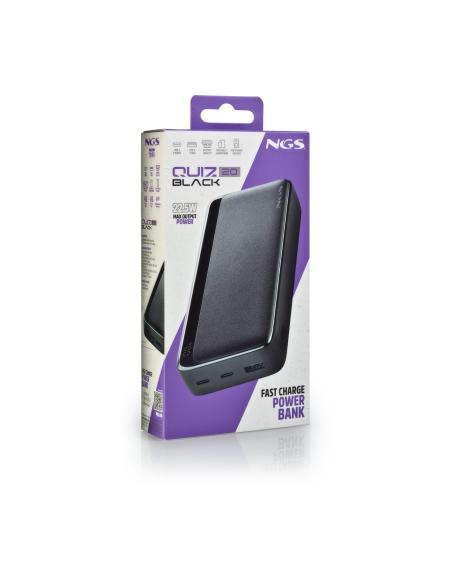 BATERIA EXTERNA PORTATIL RAPIDA NGS 22.5W PARA LAPTOPS TABLETS SMARTPHONES QUIZ20