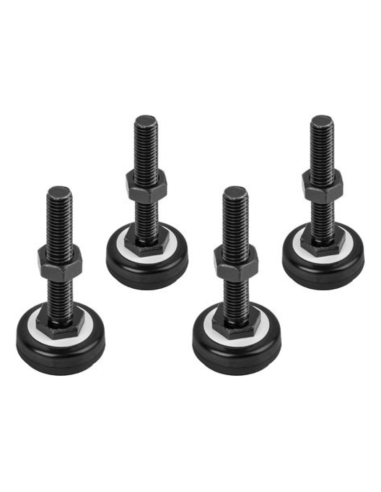 SET LANBERG 4 PATAS M10 PARA ARAMRIOS RACK