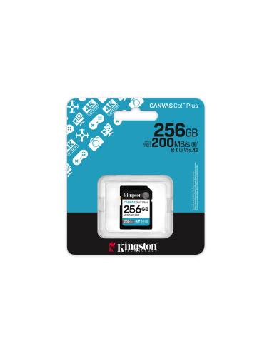 MEMORIA SECURE DIGITAL SDXC 256GB KINGSTON CANVAS GO PLUS C10 SDG4256GB