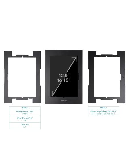 MARCO ANTIRROBO TABLET TOOQ P12.4-13 NEGRO TQATTE2601-M-B