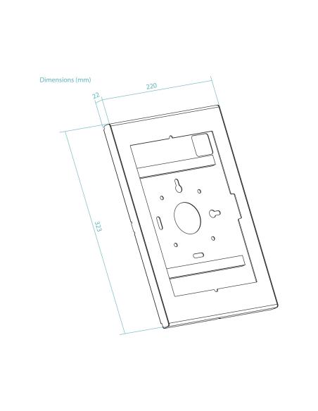 MARCO ANTIRROBO TABLET TOOQ P12.4-13 NEGRO TQATTE2601-M-B
