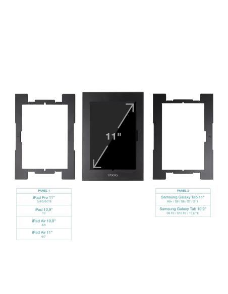 MARCO ANTIRROBO TABLET TOOQ P11 NEGRO TQATTE2601-S-B