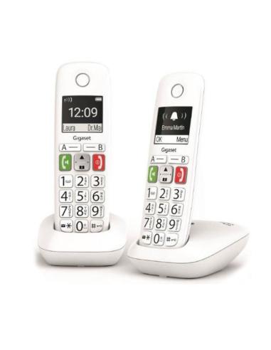 TELEFONO FIJO INALAMBRICO GIGASET E290 DUO TECLAS GRANDES BLANC L36852-H2901-D202