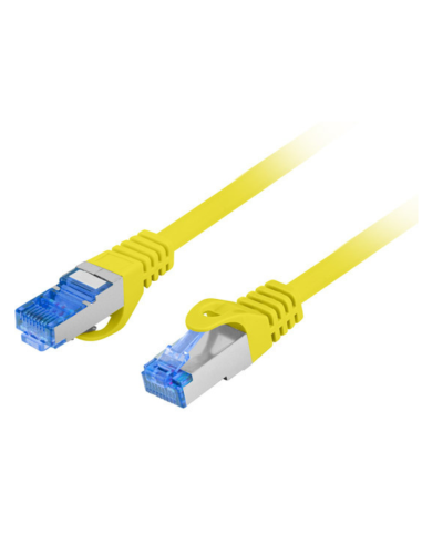 CABLE RED LANBERG CAT.6A S/FTP LSZH CCA 1M AMARILLO FLUKE PASSED