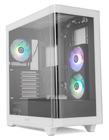 CAJA NOX HUMMER ETHER ATX SEMITORRE CRISTAL CURVO NEGRO-BLANCO