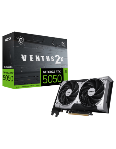 TARJETA GRAFICA MSI NVIDIA GEFORCE RTX 5050 VENTUS 2X OC 8GB GDDR6 / 3xDP - 1xHDMI / 912-V538-002