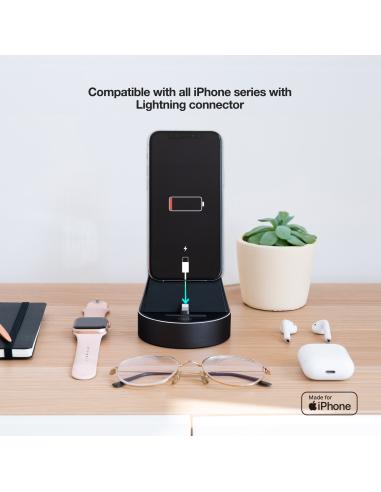 BASE CARGA APPLE WATCH IPHONE LIGHTNING TOOQ TQCD02L