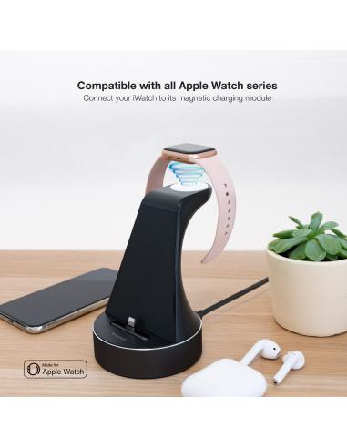 BASE CARGA APPLE WATCH IPHONE LIGHTNING TOOQ TQCD02L
