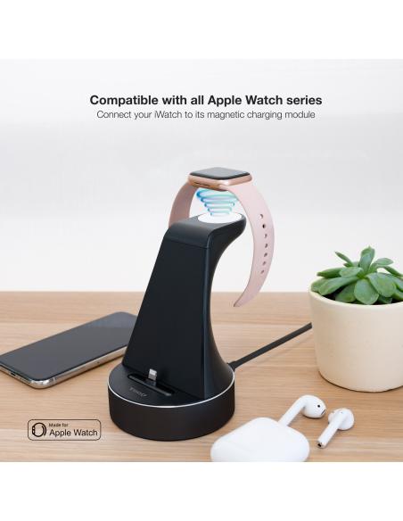 BASE CARGA APPLE WATCH IPHONE LIGHTNING TOOQ TQCD02L