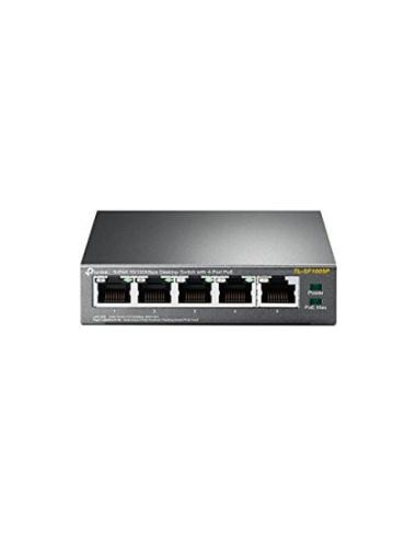 SWITCH TP-LINK TL-SG1005P 5 Ptos 10/100/1000 / NO GESTIONABLE / POE / 56W / CARCASA METALICA