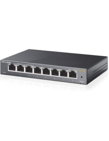 SWITCH TP-LINK EASY SMART METALICO 8 PUERTOS 10/10/1000 TL-SG108E