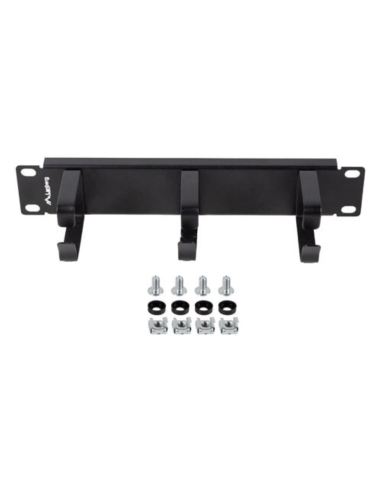 ORGANIZADOR DE CABLES LANBERG 3 ANILLAS 10" 1U TIPO B NEGRO