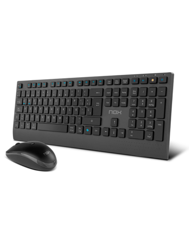 COMBO TECLADO-RATON NOX LITE DUO INALAMBRICO ES NEGRO