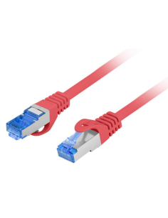 CABLE RED LANBERG LATIGUILLO CAT.6A S/FTP LSZH CCA 0.5M ROJO FLUKE PASSED