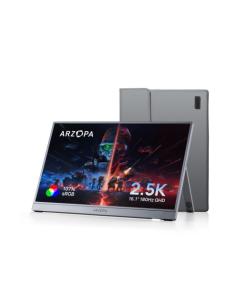 MONITOR PORTATIL ARZOPA Z3FC / 16.1" / 2.5K QHD / PANEL IPS / 180 HZ / FREESYNC / HDR10 / PANTALLA EXTERNA USB-C / MINI HDMI / A