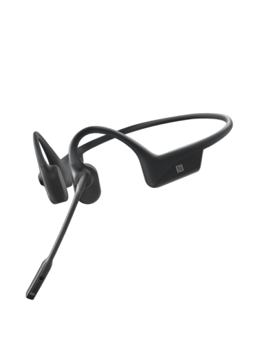 AURICULARES COMUNICACION SHOKZ OPENCOMM BLACK / CONDUCCION OSEA / C/MICROFONO DE PLUMA CANCELACION DE RUIDO DSP/ 16 HORAS AUTONO