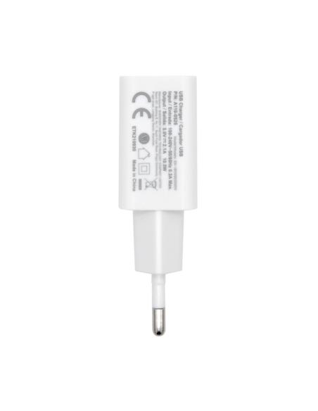 CARGADOR USB 10W ALTA EFICIENCIA 5V2A BLANCO AISENS A110-0526