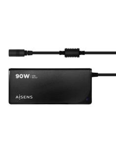 CARGADOR PORTATIL 90W AUTO 12 CONECTORES USB-A QC3.0 AISENS ASLC-90WAUTO-BK