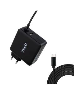 CARGADOR PORTATIL USB-C TOOQ PD3.0 65W NEGRO TQLC-USBC65PD