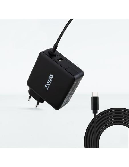 CARGADOR PORTATIL USB-C TOOQ PD3.0 65W NEGRO TQLC-USBC65PD