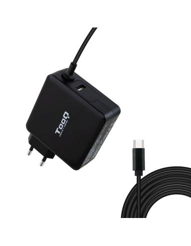CARGADOR PORTATIL USB-C TOOQ PD3.0 90W NEGRO TQLC-USBC90PD