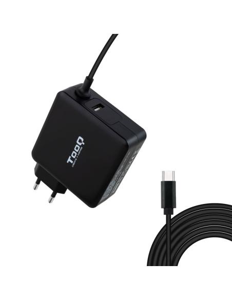 CARGADOR PORTATIL USB-C TOOQ PD3.0 90W NEGRO TQLC-USBC90PD