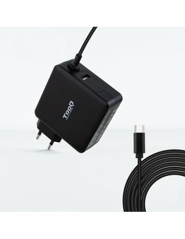 CARGADOR PORTATIL USB-C TOOQ PD3.0 90W NEGRO TQLC-USBC90PD