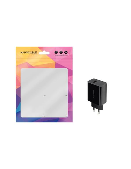 CARGADOR USB 5V2.1A NEGRO NANOCABLE 10.10.2004
