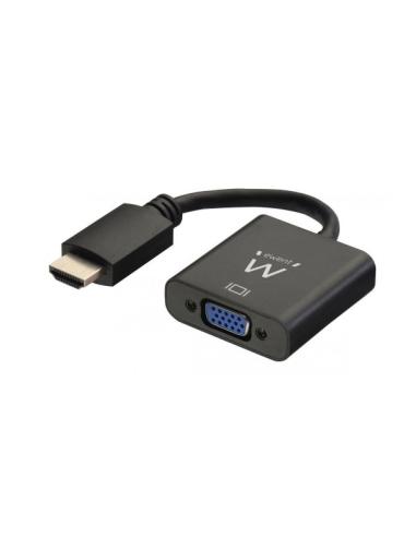 ADAPTADOR EWENT CONVERTIDOR DIGITAL A ANALOGICO HDMI-M A VGA-H CON AUDIO EW9864