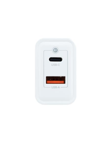 CARGADOR USB COOLBOX PARED USB-C USB-A 30W COO-CUP-30CA