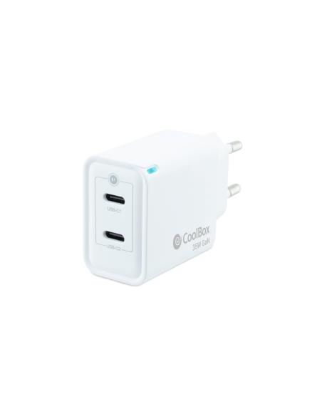 CARGADOR USB COOLBOX PARED 2USB-C 35W COO-CUP-35CC