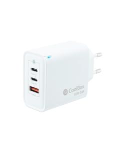 CARGADOR USB COOLBOX PARED 2USB-C USB-A 65W COO-CUP-65CCA