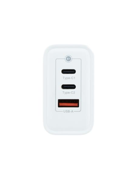 CARGADOR USB COOLBOX PARED 2USB-C USB-A 65W COO-CUP-65CCA