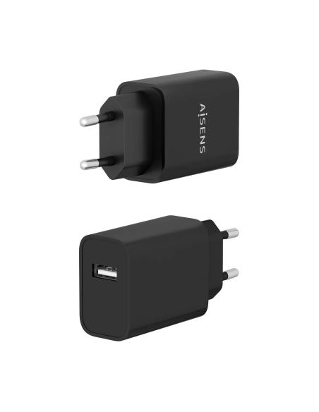 CARGADOR USB 10W ALTA EFICIENCIA 5V2A NEGRO AISENS A110-0854