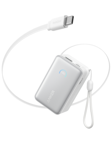 POWERBANK ANKER NANO 10000 MAH 45W CON CABLE USB-C RETRACTIL