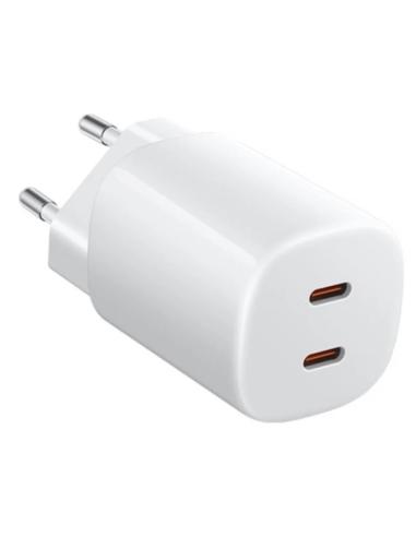 CARGADOR RED XIAOMI GaN UNIVERSAL DE PARED 45W / 2xUSB-C / BLANCO / CARGA RAPIDA / BHR087OEU