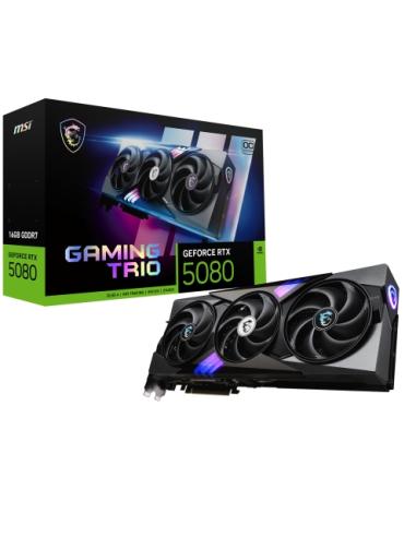 TARJETA GRAFICA MSI GEFORCE RTX 5080 TRIO OC 16 GB GDDR7 / 3XDP 1XHDMI / 912-V531-005