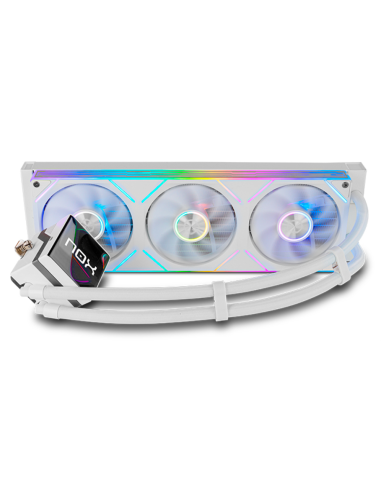 REFRIGERACION LIQUIDA NOX M-360 LCD 3XVENT 120MM PWM ARGB BLANCO